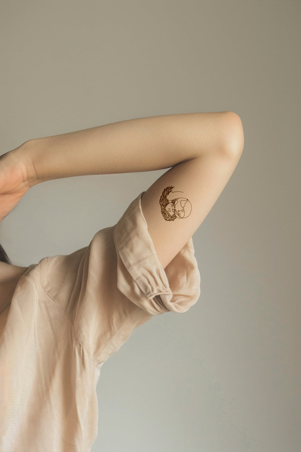 earth embrace — tattoo design