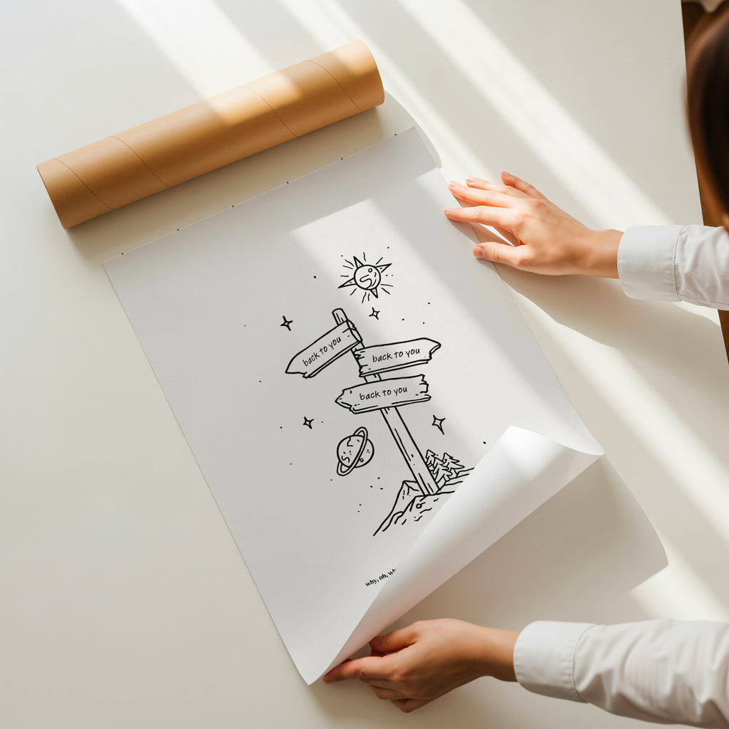 minimalist digital line art print inspired by Ariana Grande’s Sweetener album – everytime