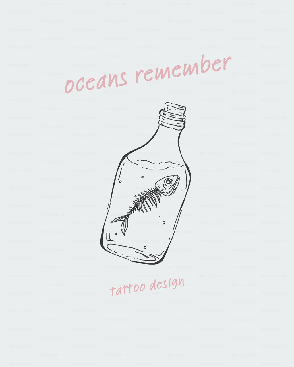 oceans remember — tattoo design